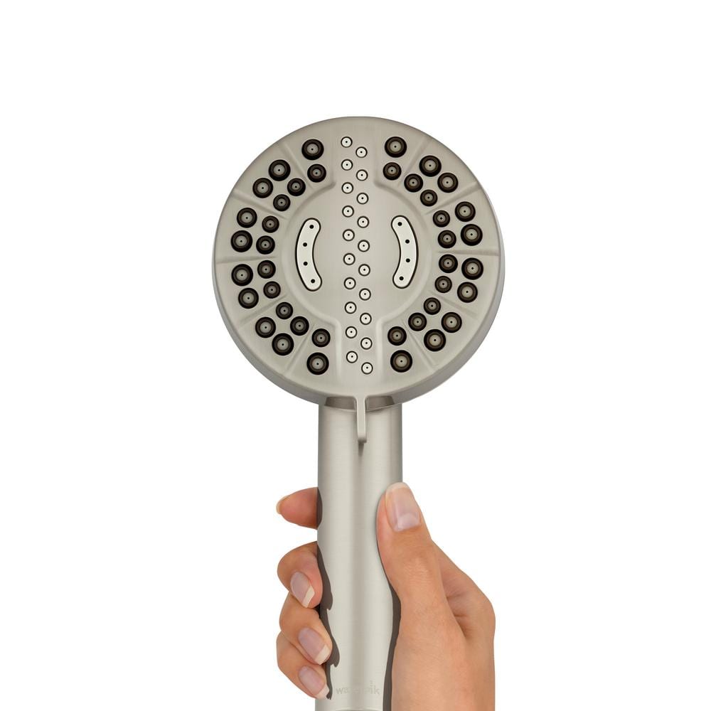 Brushed Nickel 7-Spray Wall Mounted Handheld Shower Head