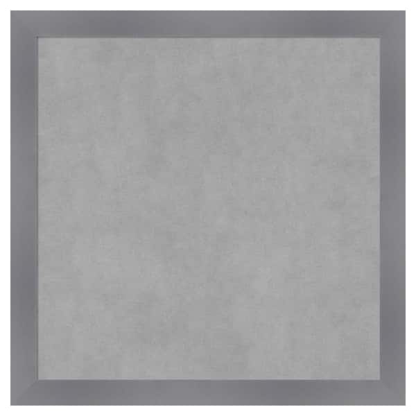 Amanti Art Edwin Grey 22 in. x 22 in. Framed Magnetic Board