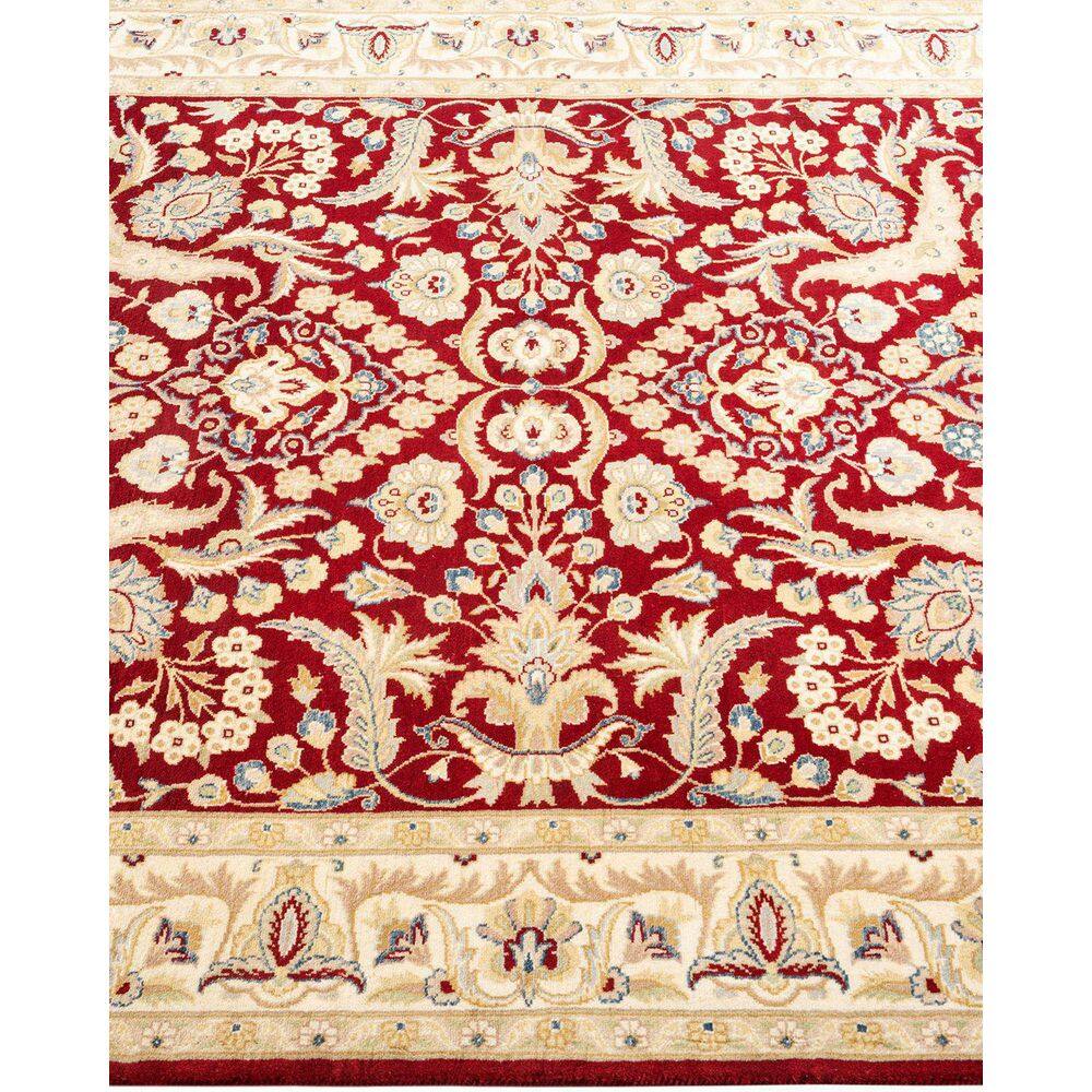 Handmade Red Wool 4' x 6' Oriental Area Rug