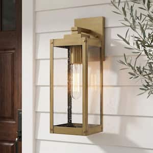 Westover 1-Light Antique Brass Outdoor Wall Lantern Sconce