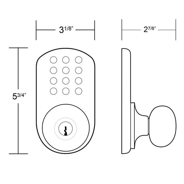 Satin Nickel 2 Pack MiLocks DKK-02SN Indoor Electronic Touchpad Keyless Entry Door Lock Satin Nickel 2 Pack MiLocks DKK-02SN Indoor Electronic Touchpad Keyless Entry Door Lock
