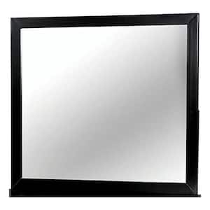 Medium Rectangle Black Classic Mirror (36 in. H x 40 in. W)