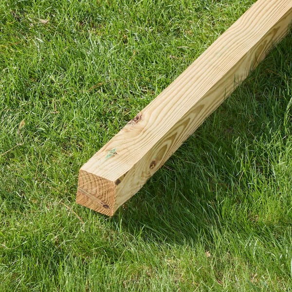4 in. x 4 in. x 6 ft. #2 Ground Contact Southern Yellow Pine Pressure-Treated Wood Timber