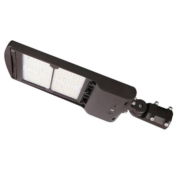 Viribright 200-Watt/240-Watt/300-Watt 36000 Lumens Bronze Finish LED Shoebox Area Light 3CCT Selectable AC 100-Volt to 277-Volt