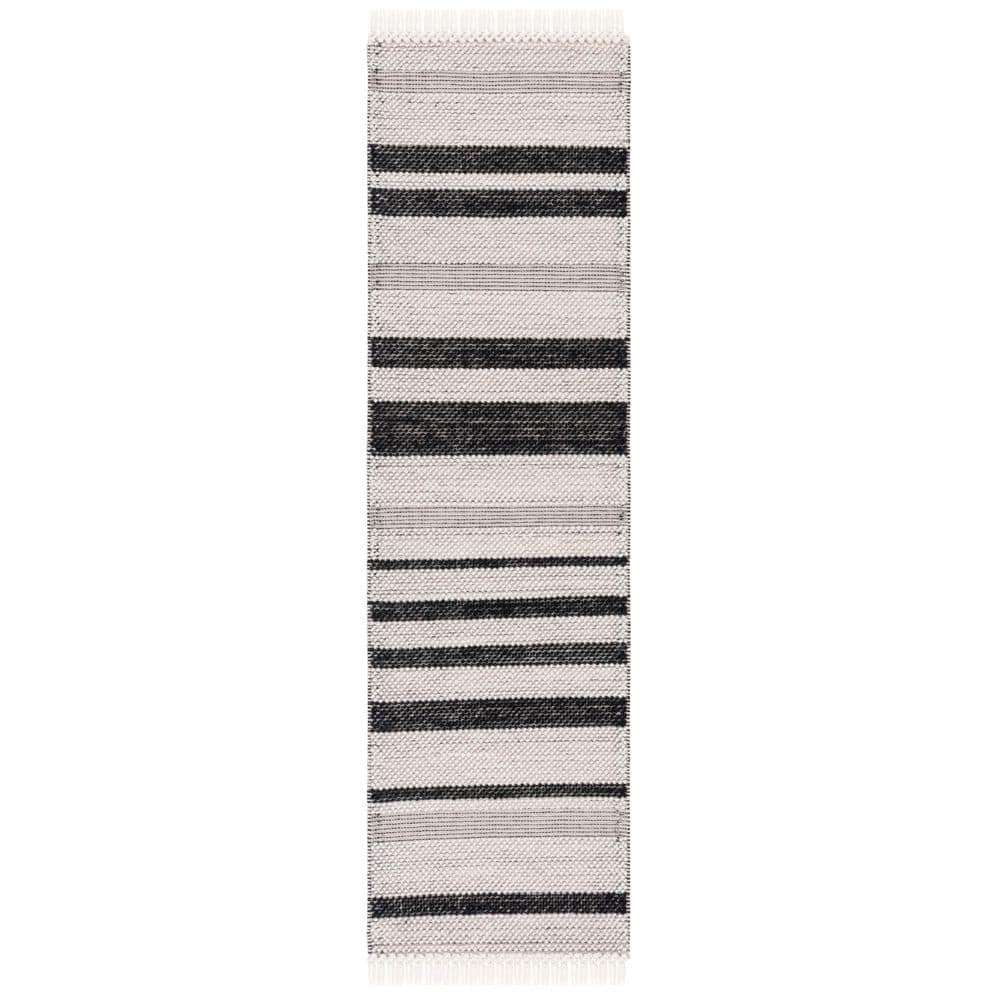 Natura 2 ft. x 8 ft. Ivory/Black Column Striped Runner Rug price history on PriceWatchPro