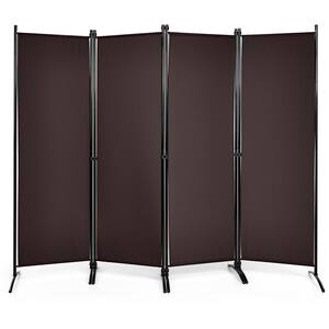 しばりんページ Costway 4-Panel Folding Room Divider 6 ft. Rolling Privacy