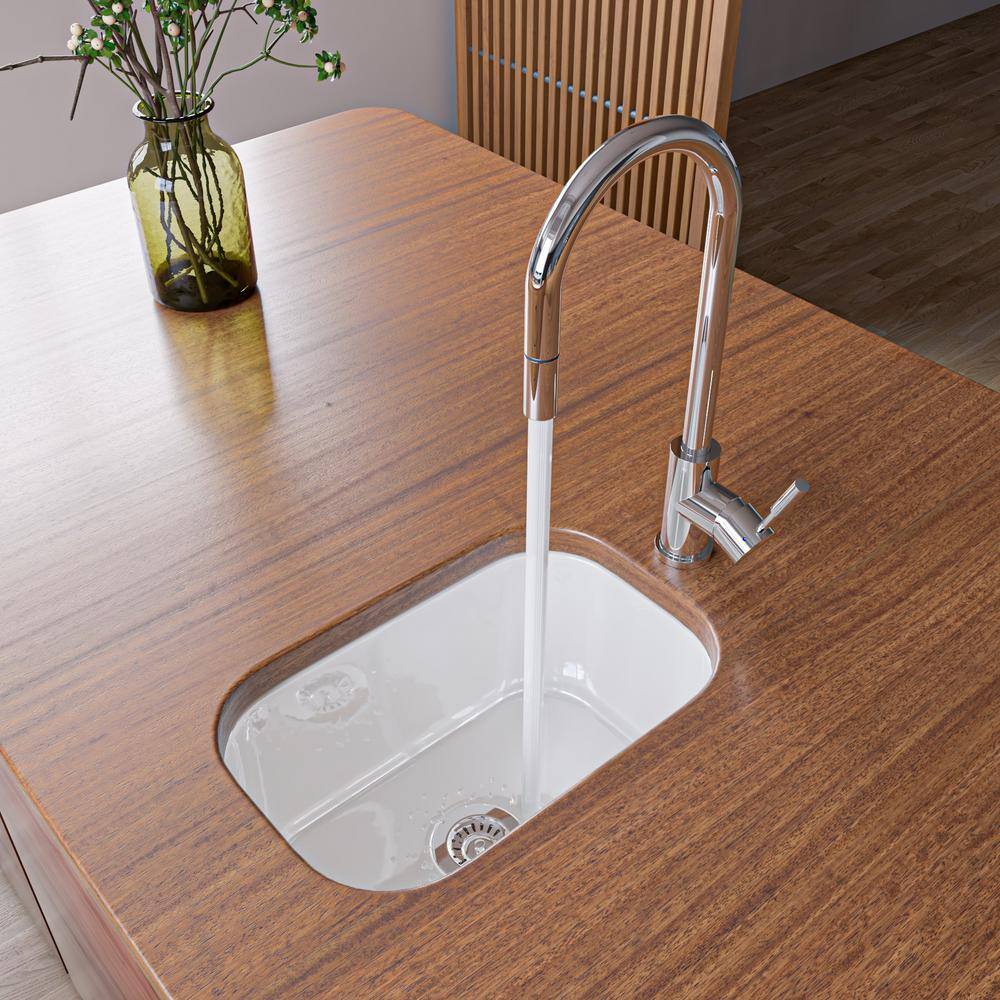 Polished Stainless Steel Pull Down Kitchen Faucet with Spray