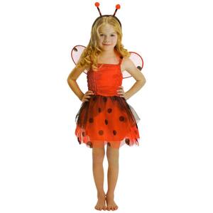 Red and Black Ladybug Girl Child Halloween Costume Small