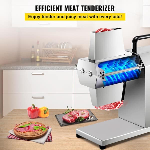 VEVOR Commercial Meat Tenderizer Stainless Steel Electric Meat Cuber Heavy  Duty Switchable Attachment Kitchen Tool NRJTK-12MTNRJ0001V1 - The Home Depot