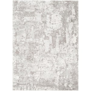 Flavia Gray 6 ft. 7 in. x 9 ft. 6 in. Abstract Area Rug