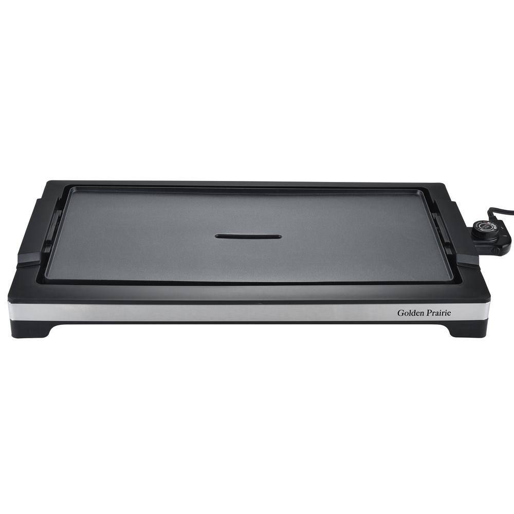 Electric Grill and Griddle, 20.28 x 9.84 in. Premium Nonstick cooking