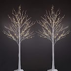 Lightshare 6 ft. Lighted Eucalyptus Warm White Tree Artificial ...