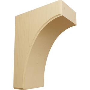 3-1/2 in. x 6 in. x 8 in. Unfinished Alder Clarksville Corbel