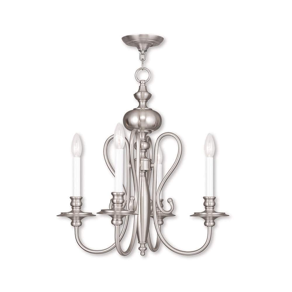 Caldwell 4-Light Brushed Nickel Chandelier price history on PriceWatchPro