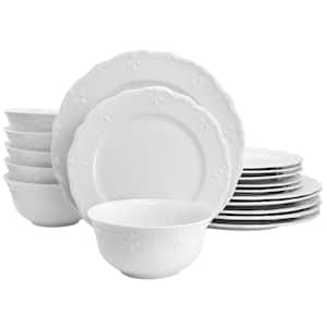 Henryi 18 Piece Porcelain Dinnerware Set in White