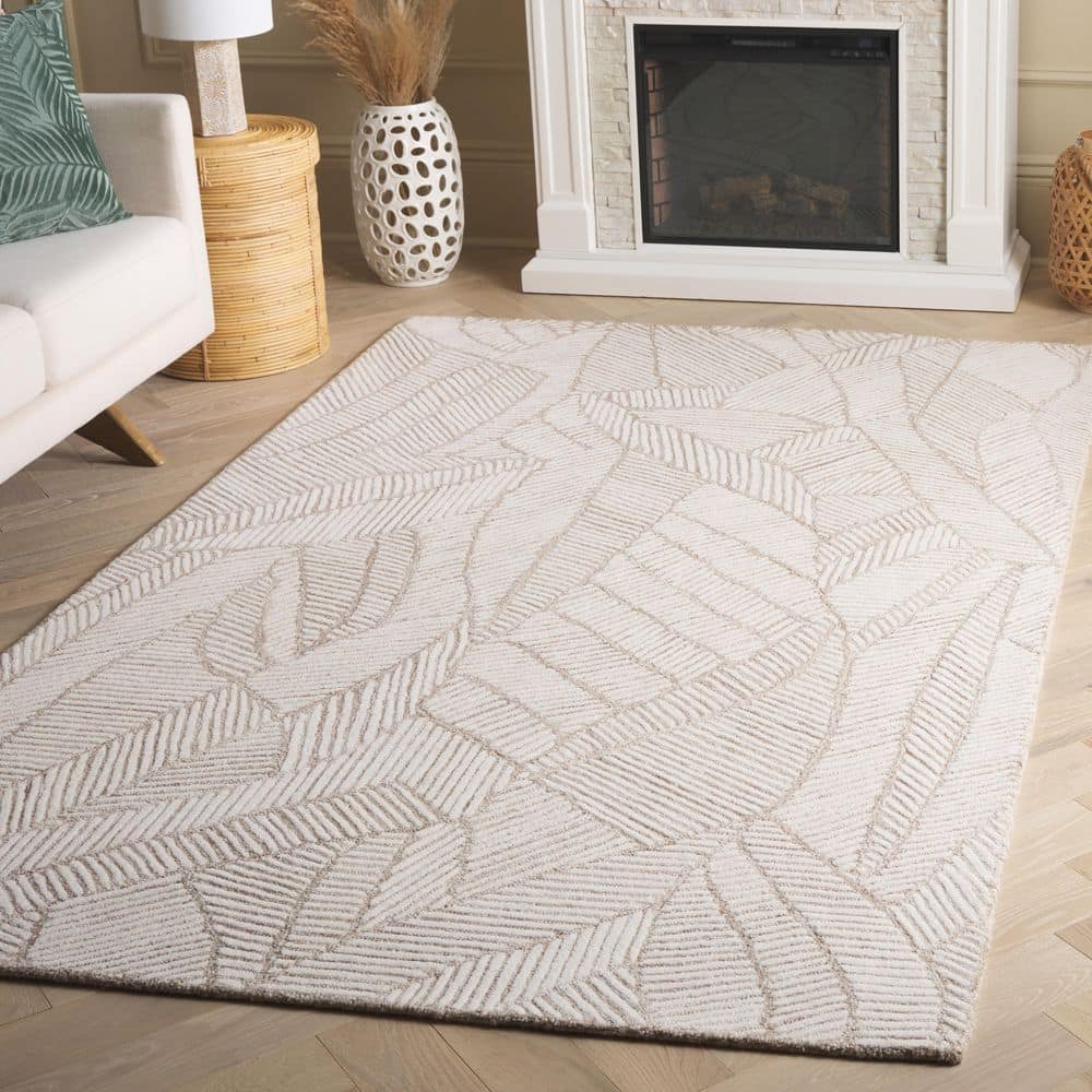Ebony 4 ft. x 6 ft. Beige/Ivory Wavy Striped Area Rug price history on PriceWatchPro