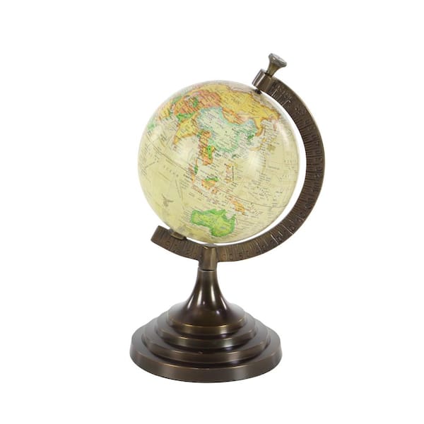 Litton Lane 16 in. Copper Aluminum Decorative Globe