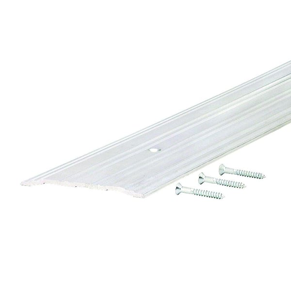 Fluted Saddle 4 in. x 92 in. Aluminum Commercial Threshold