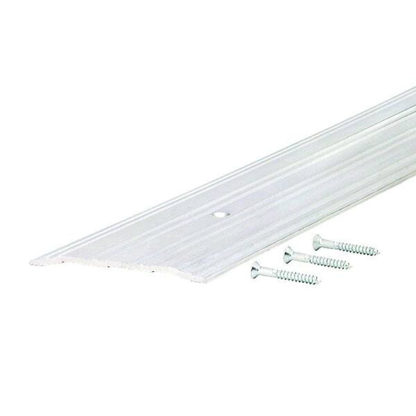 Fluted Saddle 4 in. x 95 in. Aluminum Commercial Threshold