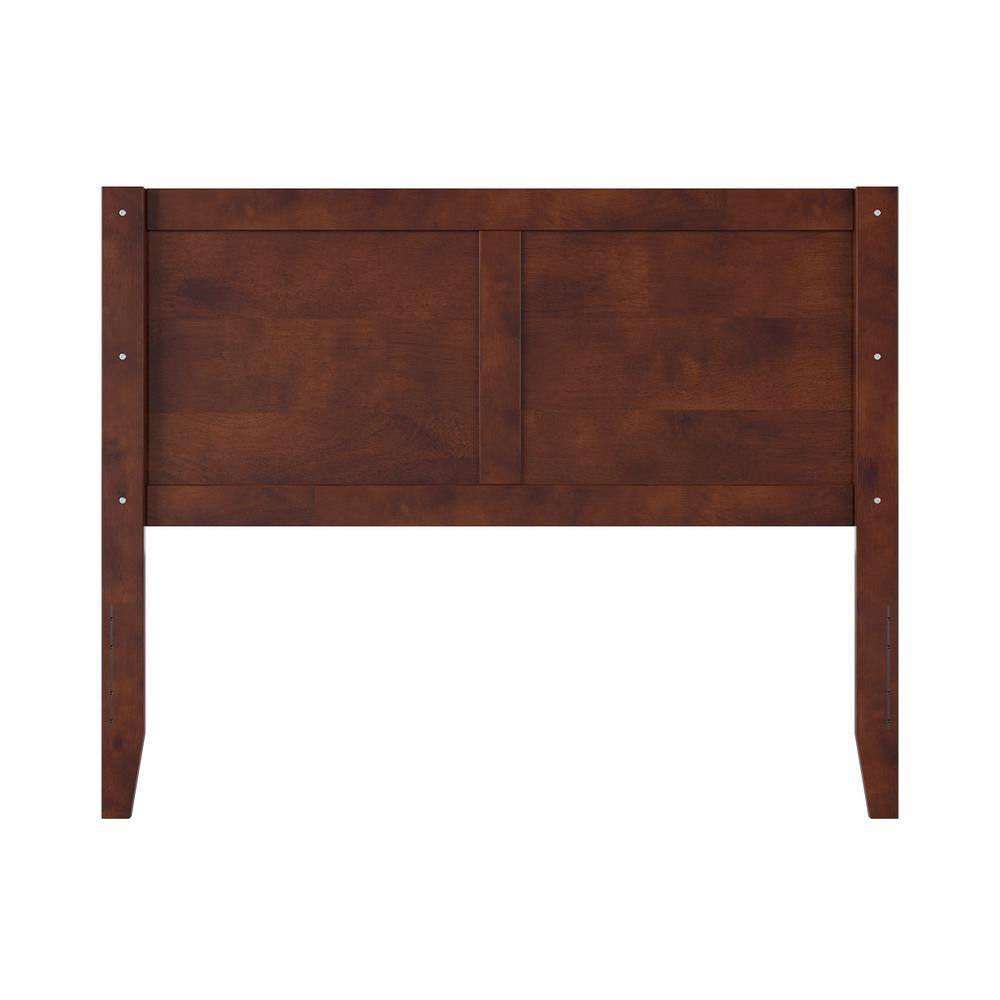 Canyon Full Walnut Wood Headboard with USB Charger