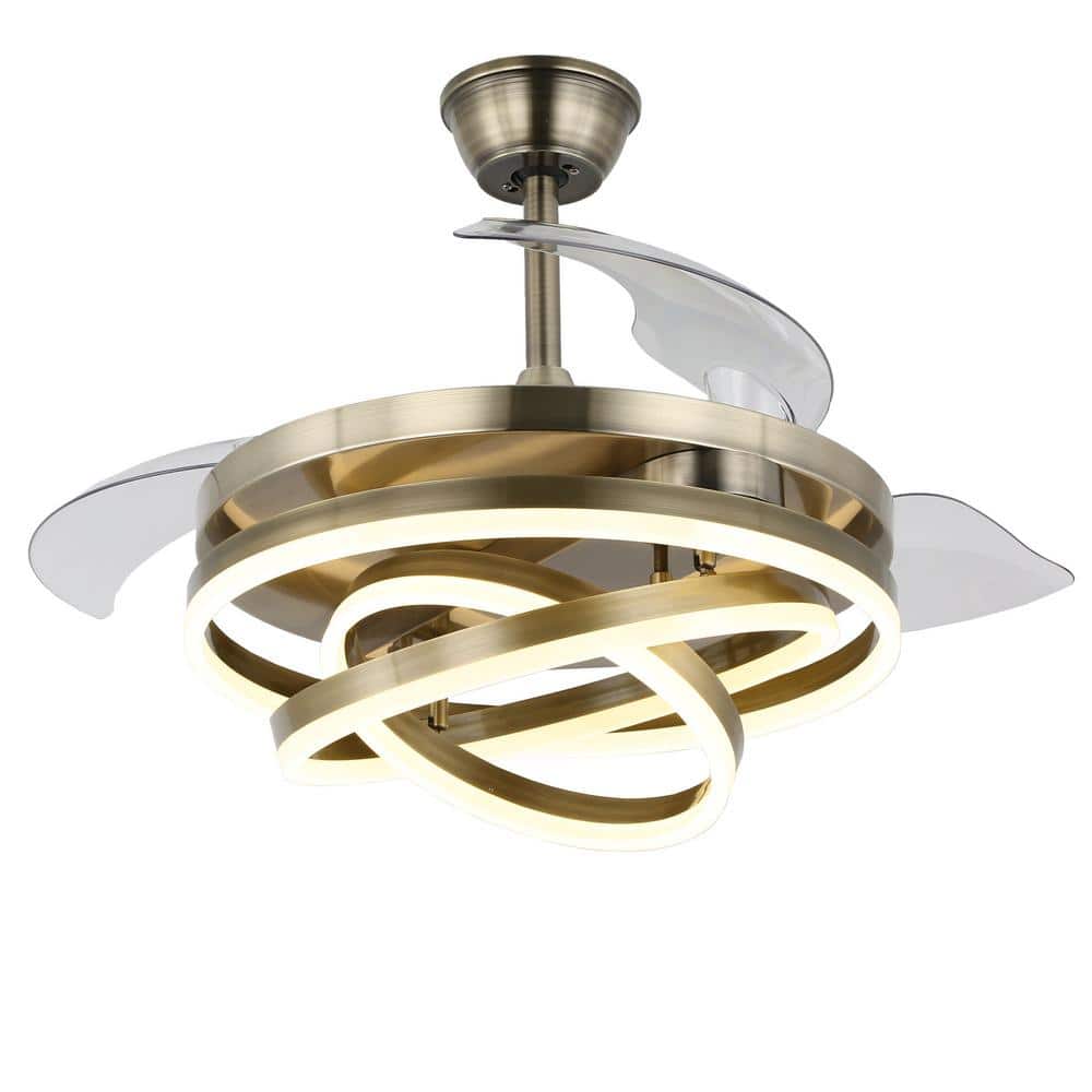 Wesley 42 in. Indoor LED Bronze DIY Shape Retractable Ceiling Fan With Lights, 6-Speed Ceiling Fan with Remote Control price history on PriceWatchPro