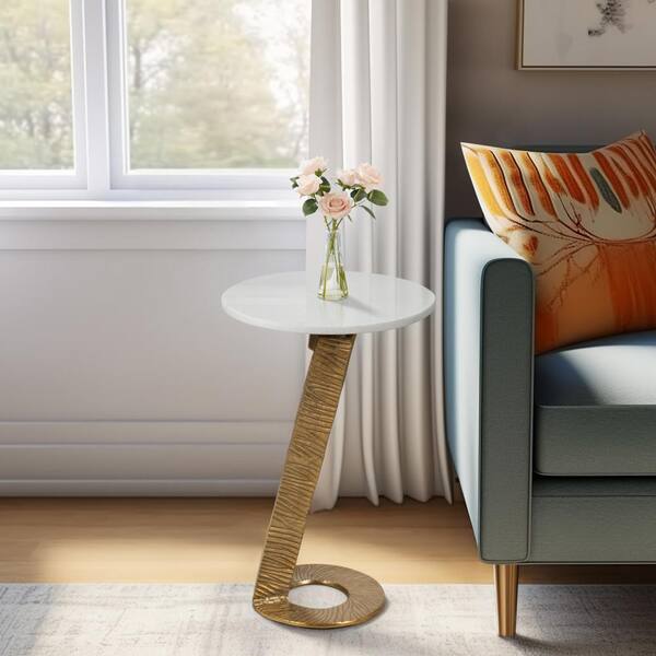 DEDON/エンブレイス サイドテーブルφ35 ホワイトベージュ系 ゆうパック □DEDON/デドン□Mbrace Side Table/エンブレイス サイド