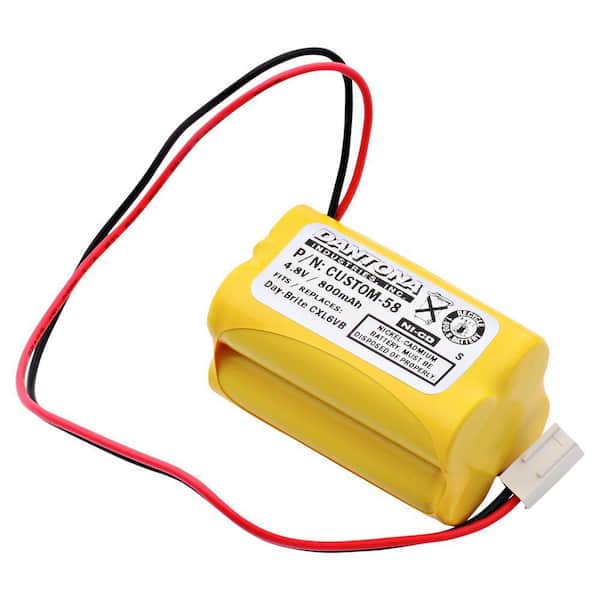 Dantona 4.8-Volt 800 mAh Ni-Cd battery for Day-Brite - CXL6VB