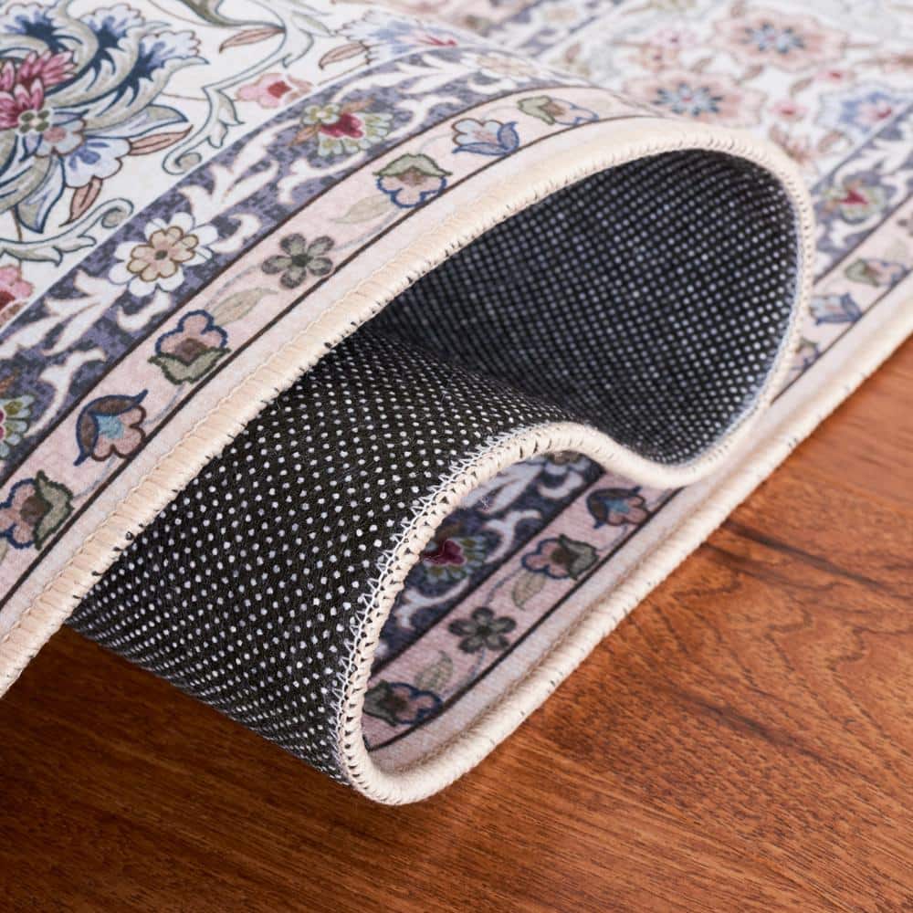 Elegant Beige & Green Synthetic 9' x 12' Tucson Area Rug