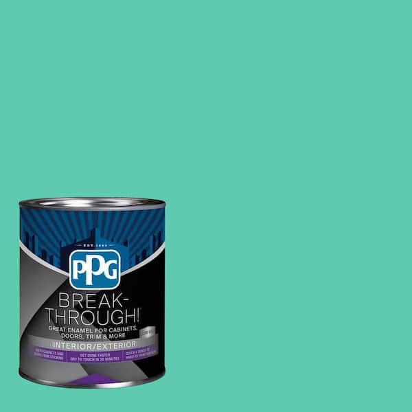 1 qt. PPG1229-4 Tropical Tide Satin Door, Trim & Cabinet Paint