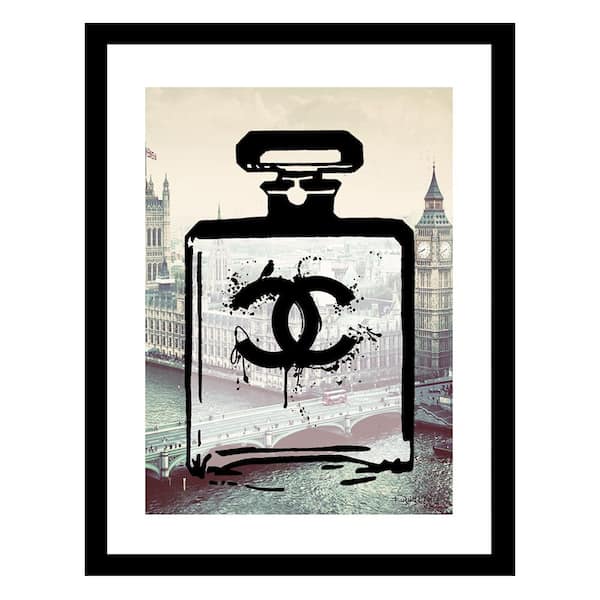 VENICE BEACH Collections Designer Fashion Glam in London by Fairchild Paris Framed Graphic Print Abstract Poster Art Print 18 in. x 14 in.