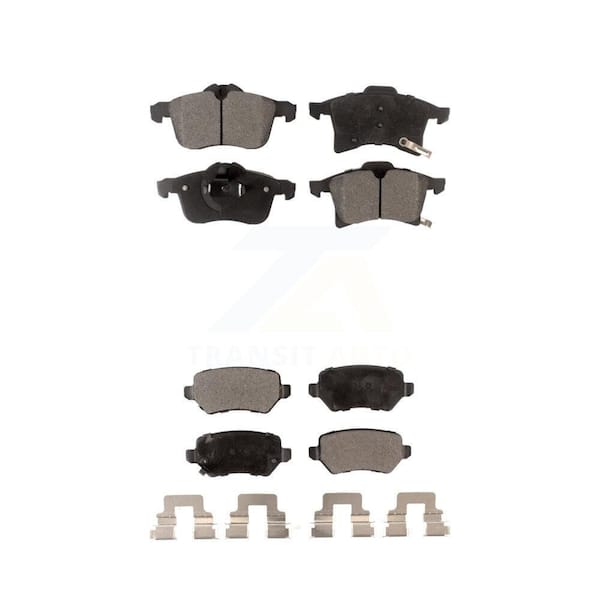 TEC Front Rear Ceramic Brake Pads Kit For 2008-2009 Saturn Astra KTC-100157