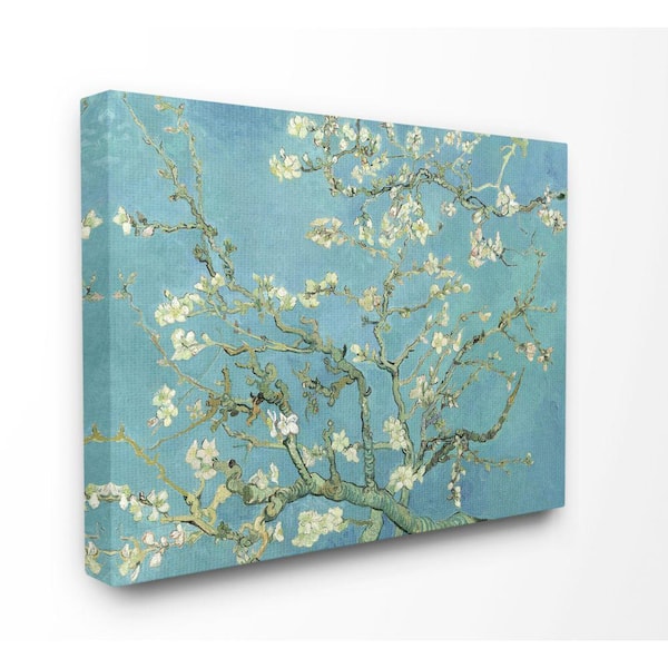 Stupell Industries 30 in. x 40 in. "Van Gogh Almond Blossoms Post Impressionist Painting" by Vincent Van Gogh Canvas Wall Art