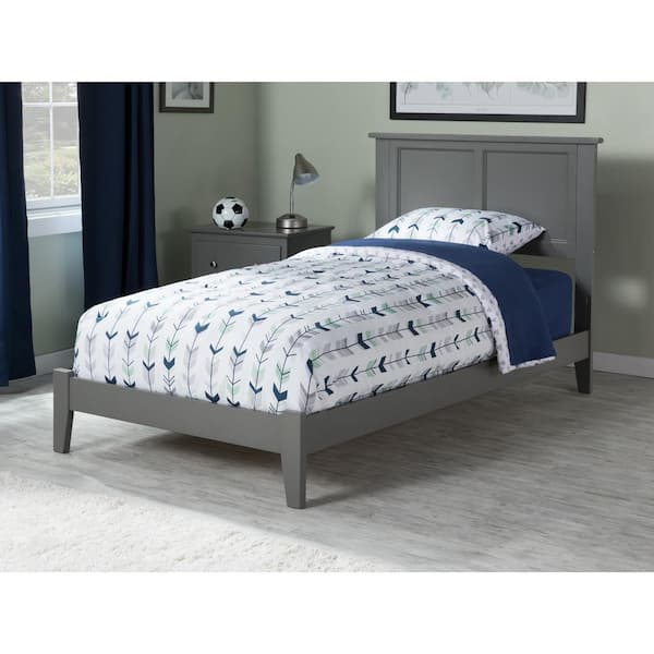 Madison Twin XL Traditional Bed in Grey