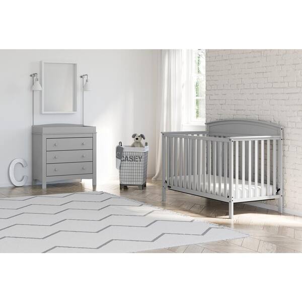 pebble gray crib