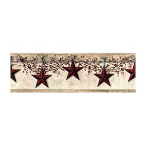 Khaki York Wallcoverings RF3527SMP Best of Country Star Berry Vine 8-Inch x 10-Inch Wallpaper Memo Sample 
