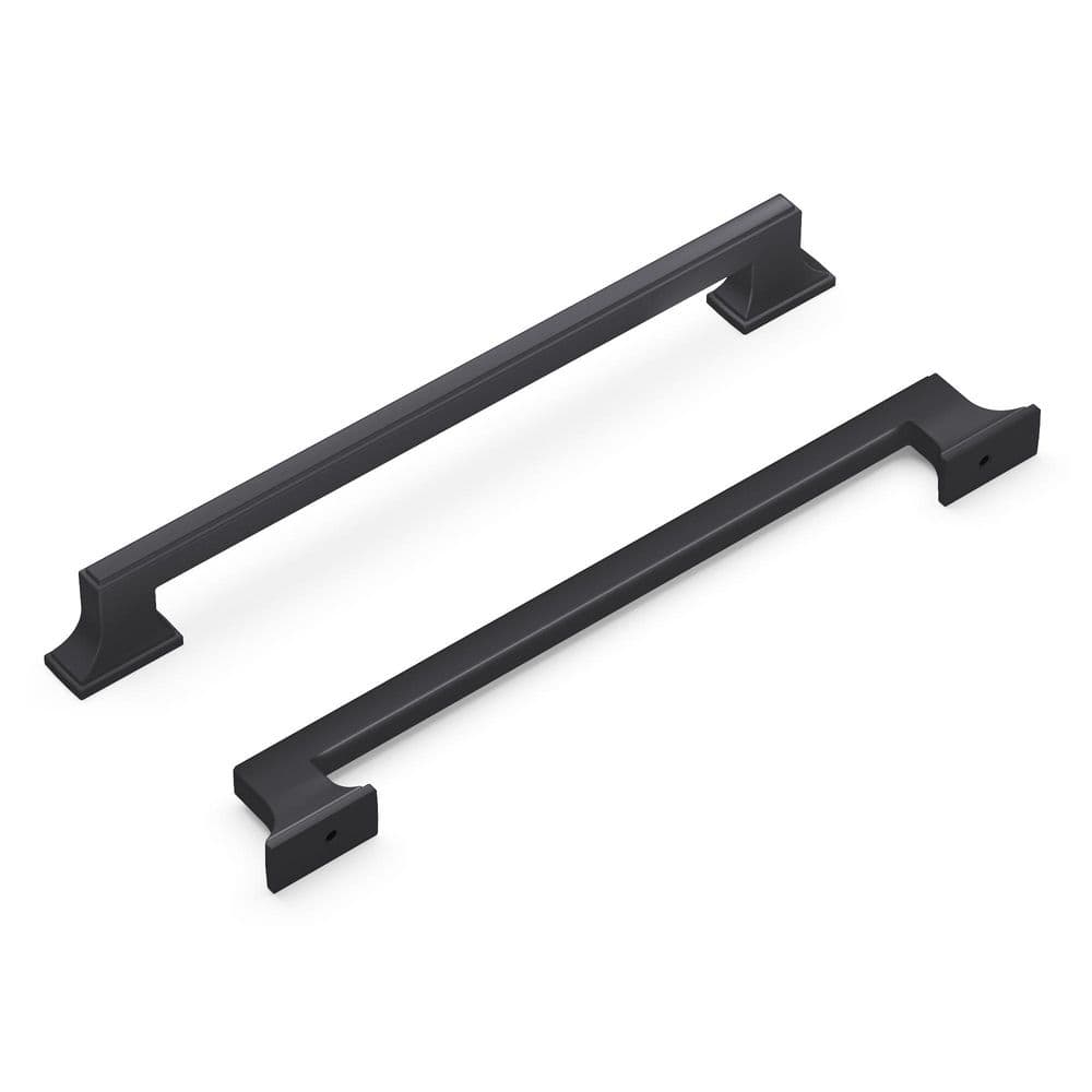 Brownstone Collection Pull 8-13/16 Inch (224mm) Center to Center Matte Black Finish price history on PriceWatchPro