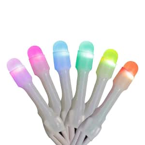 7 ft. 50-Count LED Multicolor Icicle Style Holiday Lights