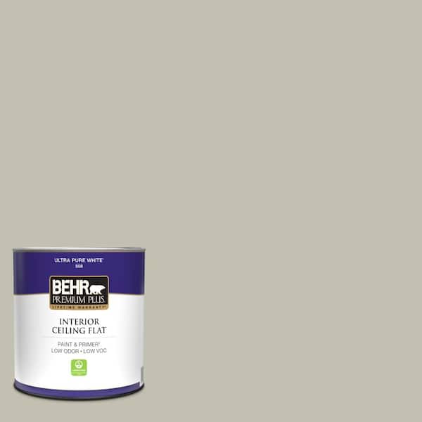 BEHR PREMIUM PLUS 1 qt. #N350-3 Biking Trail Ceiling Flat Interior Paint