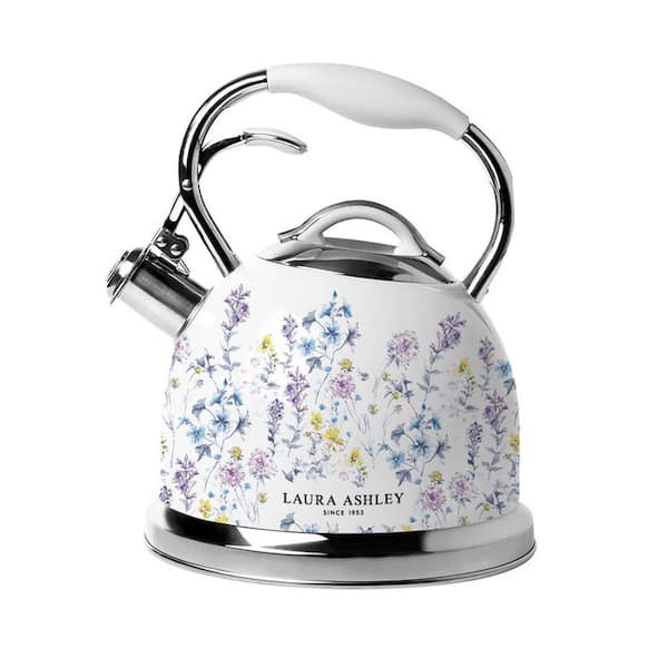 Laura Ashley Stainless Steel Stovetop Kettle, Wild Meadow