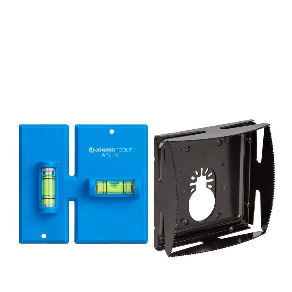 Electrical Box Cutting Kit, Double Gang with Wall Template Leveler and Electrical Box Cutter Attachment