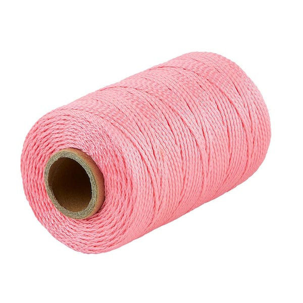 Everbilt 1/16 in. x 500 ft. Nylon Pink Mason Twine with Reel