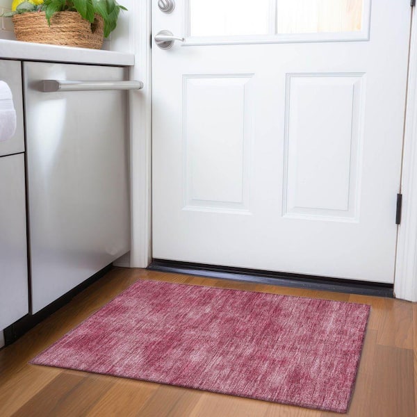 Mayfield Premium Machine Washable Abstract AMF1018 Garnet 2 ft. x 3 ft. Area Rug
