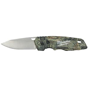 FASTBACK Camo Stainless Steel Folding Knife with 2.95 in. Blade