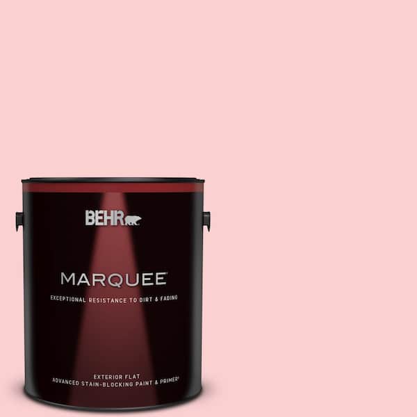 BEHR MARQUEE 1 gal. #130A-2 Fading Rose Flat Exterior Paint & Primer