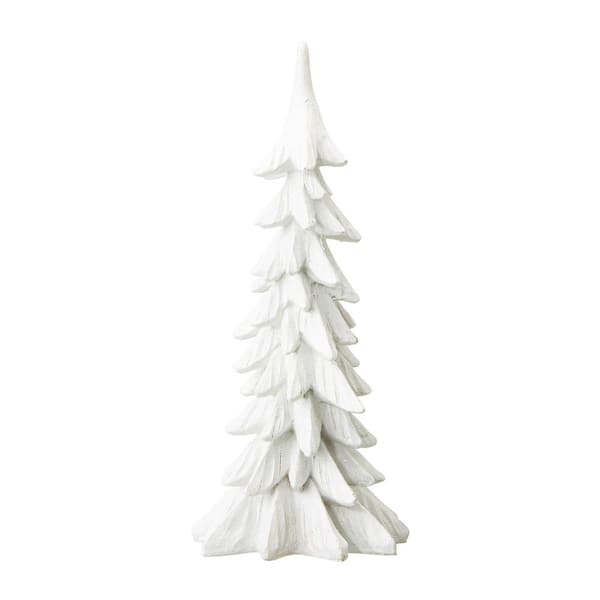 Glitzhome 14.75 in. H Resin Christmas Table Tree Decor 2009800014
