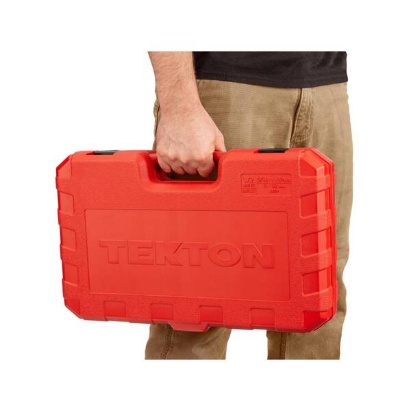 まー　ソイネショップ TEKTON 1/2 in. Drive Deep 6-Point Impact Socket Set, 45