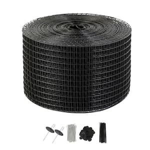 0.04 in. Solar Panel Bird Guard Critter Guard Roll Kit with 100-Pieces Stainless Steel Galvanized Steel Garden Fence