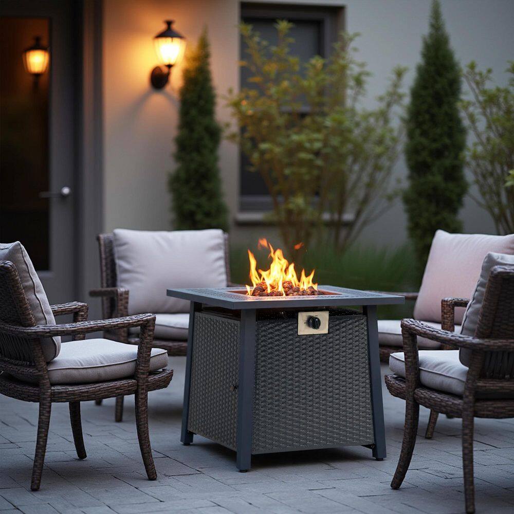 Small Patio Table with Fire Pit: Cozy Outdoor Gathering Space