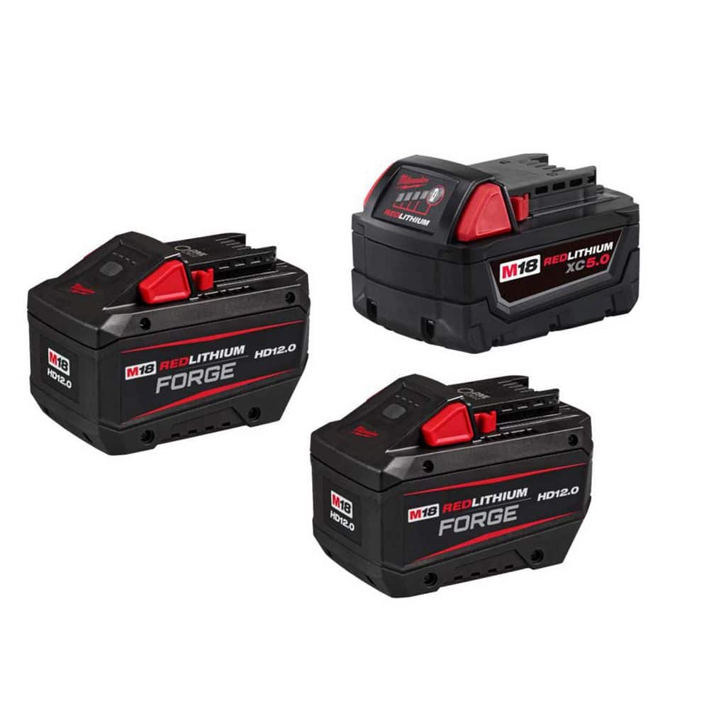 M18 18V Lithium-Ion REDLITHIUM FORGE HD 12.0 Ah Battery Pack (2-Pack) w/ (1) 5.0 Ah Battery price history on PriceWatchPro