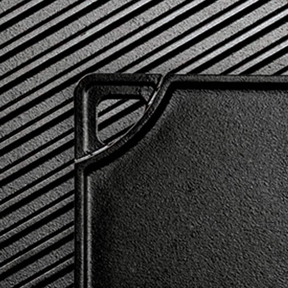 Lodge 16.75" x 9.5" Black Cast Iron Reversible Griddle